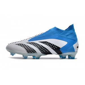 Adidas Predator Accuracy+ Laceless FG - Bue/White/Black