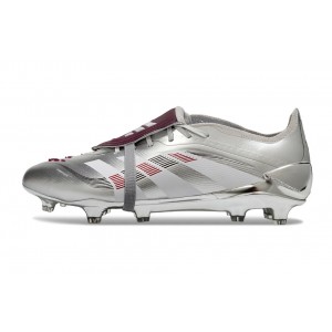 Adidas Predator Bellingham Chrome Dream Elite FT FG - Metallic Silver/Legacy Burgundy