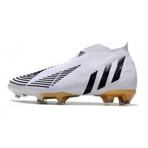 Adidas Predator Edge+ FG Al Hilm - White/Black/Metallic Gold
