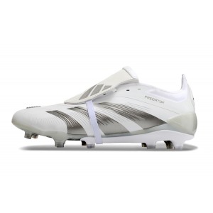 adidas Predator Elite Foldover Tongue FG Pearlized - Whiteout/Silver Metallic