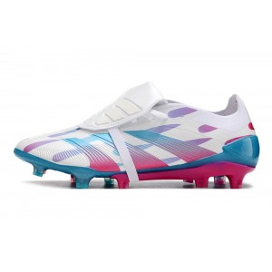 Adidas Predator Elite Foldover Tongue FG Reemergence - White/Pink/Solar Blue