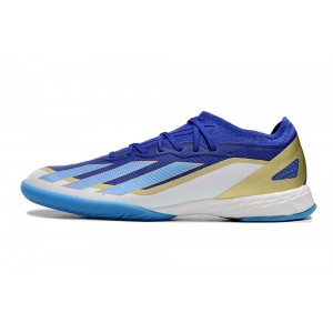 Adidas X Crazyfast.1 Messi IC Indoor Cleats - Lucid Blue/White