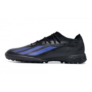 Adidas X CrazyFast.1 TF Turf Soccer Cleats Nightstrike - Core Black