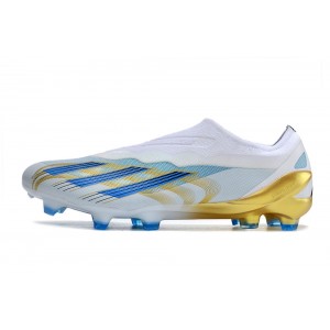Adidas X Crazyfast Messi.1 Las Estrellas Laceless FG - White/Blue/Bold
