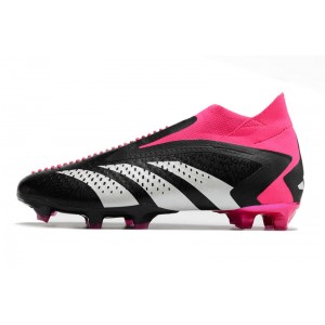Adidas Predator Accuracy+ FG Firm Ground - Core Black/White/Shock Pink