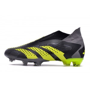 Adidas Predator Accuracy+ Laceless FG Crazycharged - Black/Solar Yellow/Grey Five