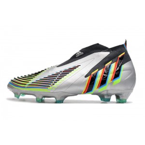 Adidas Predator Edge + FG 'Beyond Fast' - Silver Metallic/Black/Green