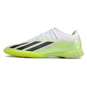 Adidas X Crazyfast.1 IC Indoor - White/Core Black/Lucid Lemon