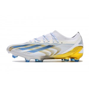 Adidas X Crazyfast.1 Messi FG Las Estrellas - Cloud White/Blue/Gold Metallic