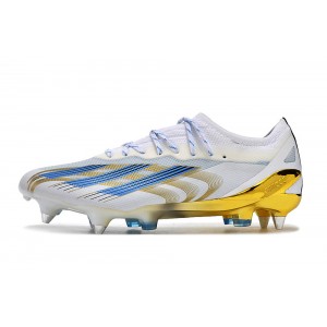 Adidas X CrazyFast.1 Messi Las Estrellas SG Soft Ground - White/Pulse Blue/Gold Metallic