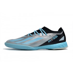 Adidas X Crazyfast Messi.1 IC Indoor Infinito - Silver Metallic/Bliss Blue/Core Black