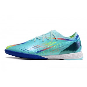 Adidas X Speedportal .1 IC Indoor Al Rihla - Clear Aqua/Red/Blue