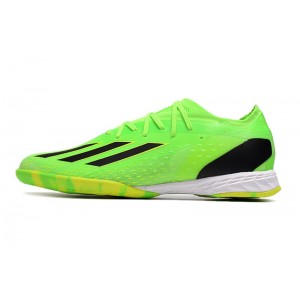 Adidas X Speedportal .1 IC Indoor Game Data Soccer Cleats - Green/Black