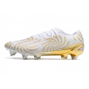 Adidas X SpeedPortal .1 SG Metal Studs Ballon DOr - White/Gold