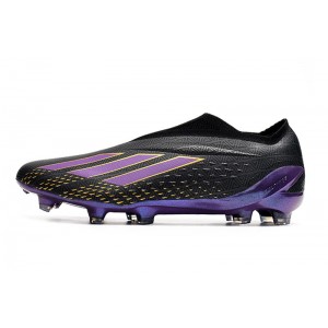Adidas X SpeedPortal+ FG 'Black Panther' - Black/Purple/Gold