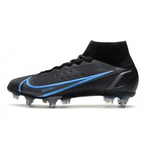 Nike Mercurial Superfly 8 Elite SG Renew - Black/Blue/Silver