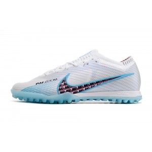 Nike Air Zoom Mercurial Vapor 15 Elite TF Blast - White/Pink Blast/Baltic Blue