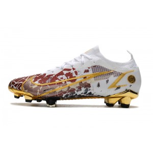 Kids Nike Mercurial Vapor 14 Elite FG CR110 Gold White
