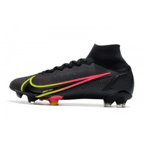 Nike Mercurial Superfly 8 Elite FG Black x Prism - Black/Cyber Yellow/Off Noir