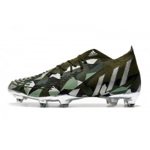 Adidas Predator Edge .1 FG Swarovski Crystals - Focus Olive/Silver Metallic/Magic Lime
