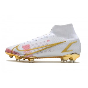 Nike Mercurial Superfly 8 Elite FG - White / Gold