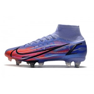 Nike Mercurial Superfly 8 Elite SG 'KM Flames' - Purple/Red/Silver