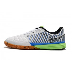Nike Lunar Gato II IC - White/Blue/Lime Glow
