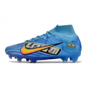 Nike KM Mbappe Zoom Mercurial Superfly 9 Elite FG - Baltic Blue/Sundial/White