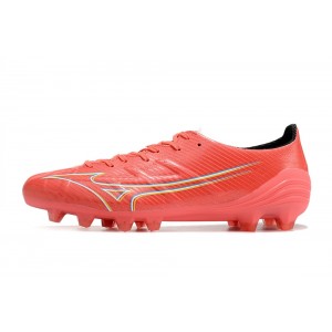 Mizuno Alpha Elite FG Release Pack - Red Fiery Coral/White