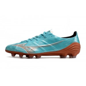 Mizuno Alpha Made in Japan FG Azure Blue - Blue Curacao/White