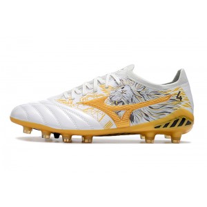 Mizuno Morelia Neo III Beta x SR4 Made In Japan FG - White/Gold