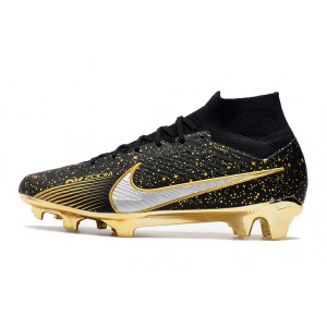Nike Air Zoom Mercurial Superfly 9 Elite FG  - Black/Metallic Gold