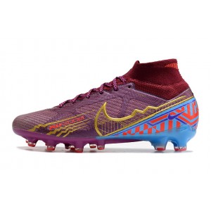 Nike Air Zoom Mercurial Superfly 9 Elite AG KM Mbappe - Dark Beetroot/Metallic Vivid Gold