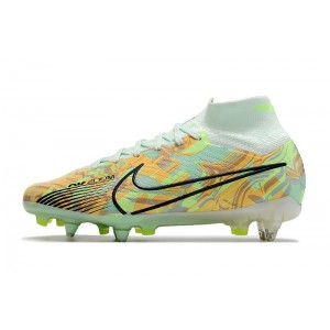 Nike Air Zoom Mercurial Superfly 9 Elite SG Anti Clog Bonded - Barely Green/Orange/Blackened Blue