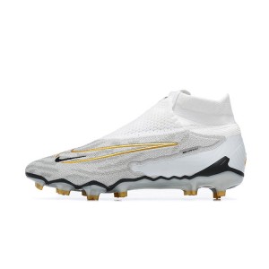 Nike By You Phantom GX Elite DF FG - Light Grey/White/Gold