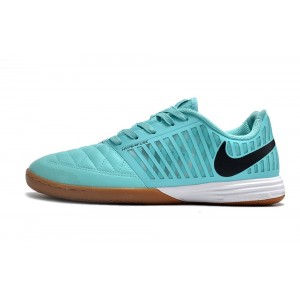 Nike Lunar Gato II Indoor Low Top Soccer Cleats - Green Glow/Brown/Black
