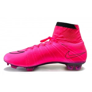 Nike Mercurial Superfly IV FG Soccer Cleats - Hyper Pink/Black