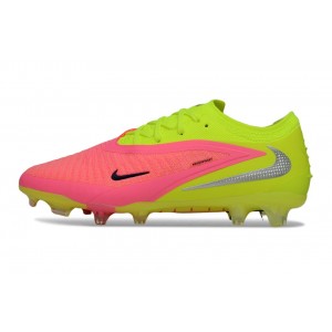 Nike Phantom 6 By You Elite Low-cut FG - Hyper Pink/Volt