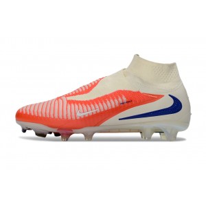 Nike Phantom 6 Elite DF FG Cleats - Bright Crimson/White/Blue