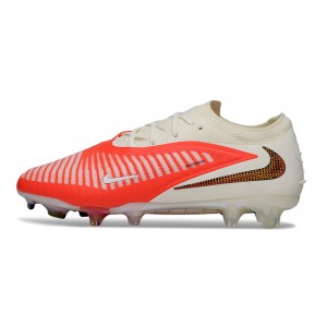 Nike Phantom 6 Low Elite FG By You Custom - Bright Crimson/White/Gold