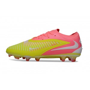 Nike Phantom 6 Low Elite FG By You Custom - Yellow/Pink/White