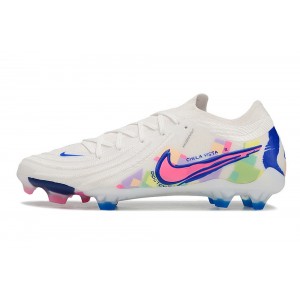 Nike Phantom So Cal Disruption GX 2 Elite FG Cleats - White/Blue/Pink