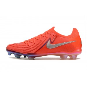 Nike Phantom GX 2 Low-Top Elite FG Haaland - Bright Red/Metallic silver