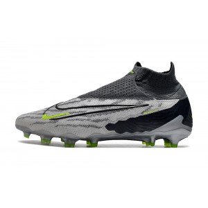 Nike Phantom GX R9 Chrome Elite DF FG - Black/Grey/Green