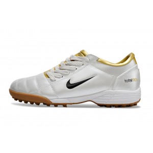 Nike Total 90 III T90 TF Turf  Soccer Cleats - White/Gold/Black