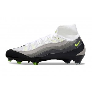 Nike Zoom Mercurial Superfly 10 Air Max 95 Elite SE FG - White/Pearl Grey/Neon Yellow