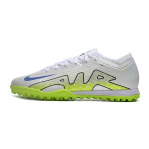 Nike Zoom Mercurial Vapor 15 Elite TF Turf - White/Volt/Blue
