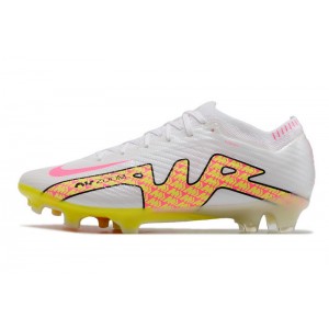 Nike Air Zoom Mercurial Vapor 15 Elite FG - White/Pink/Yellow