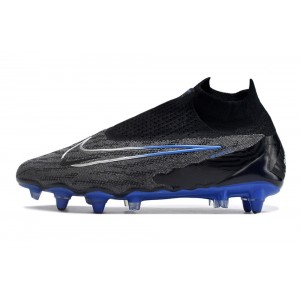 Nike Gripknit Phantom GX Elite DF SG-PRO Anti Clog Shadow - Black/Royal Blue