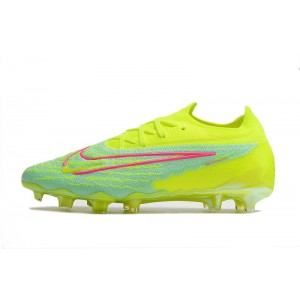 Nike Gripknit Phantom GX Elite Low FG Custom - Volt/Green